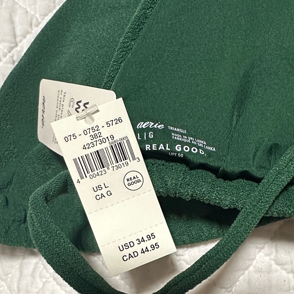 Aerie NWT Green Bikini Set - Picture 3 of 8